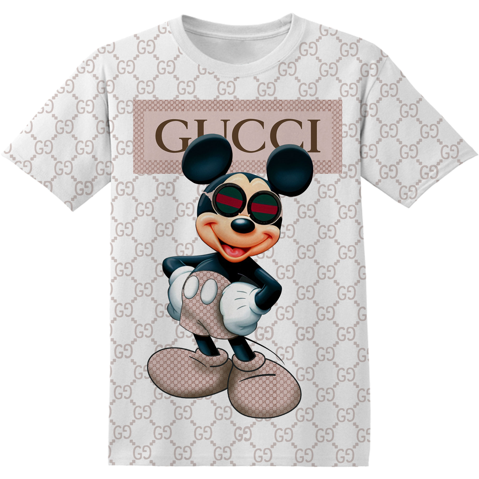 Disney Mickey Wearing Glass Fan Adult And Kid Tshirt – Minisgiftshop