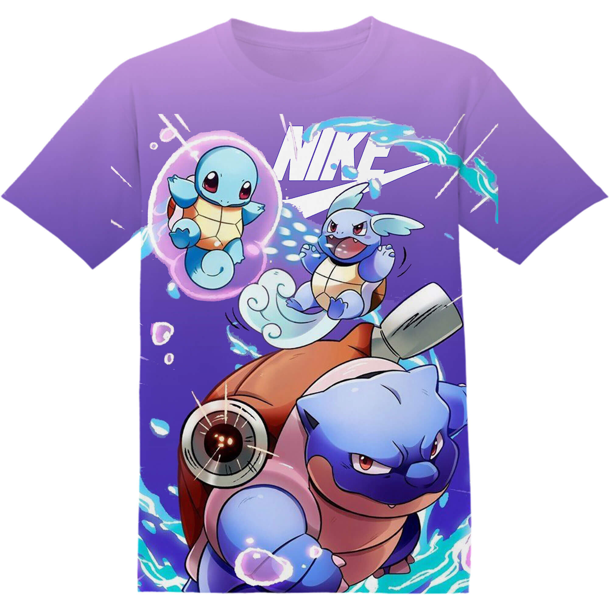 Gaming Pokemon Squirtle Wartortle Blastoise Evolution Tshirt Fan Adult ...