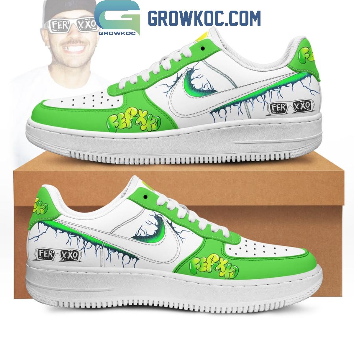 Feid Ferxxo Music Forever Love Fan White Lace  NK1 AIRF1 Shoes HG Men Woman Fashion Shoes For Men Woman Sneaker Shoes Sneaker Shoes - Minisgiftshop