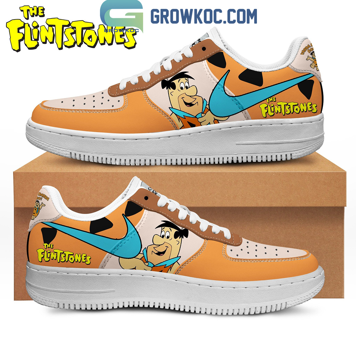 The Flintstones Cartoon Fan  NK1 AIRF1 Shoes HG Men Woman Fashion Shoes For Men Woman Sneaker Shoes Sneaker Shoes - Minisgiftshop
