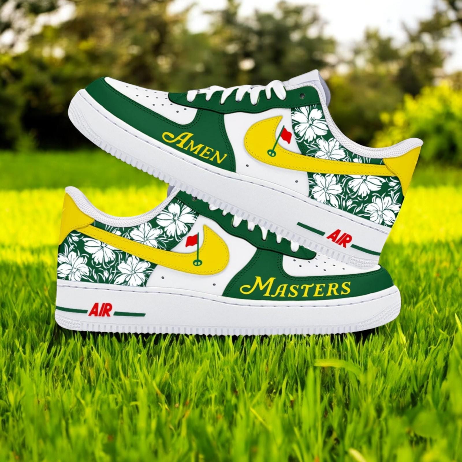 Augusta Golf Masters Custom AF1 Shoe, Golf Masters AF1 Shoes NNA