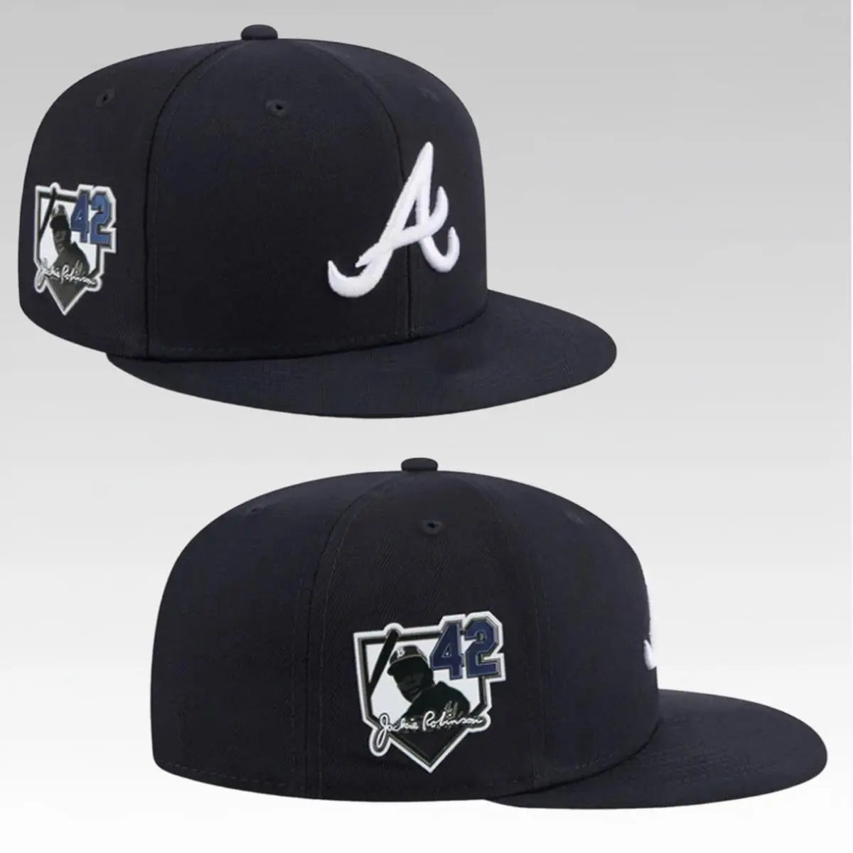 2026 Atlanta Braves Jackie Robinson Day Hat HFN Embroidered Snapback Cap